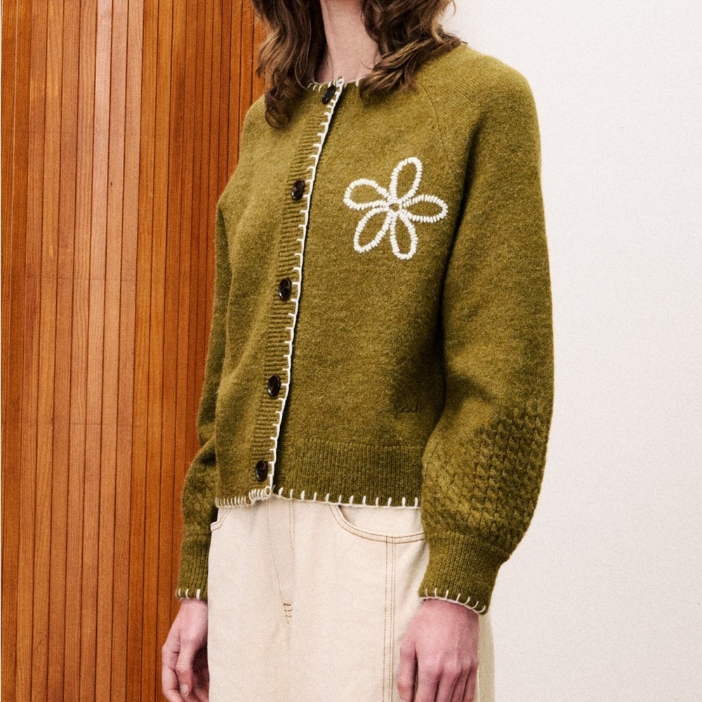 FRNCH • Bergamote Knit Cardigan Sweater - Picture 3 of 6